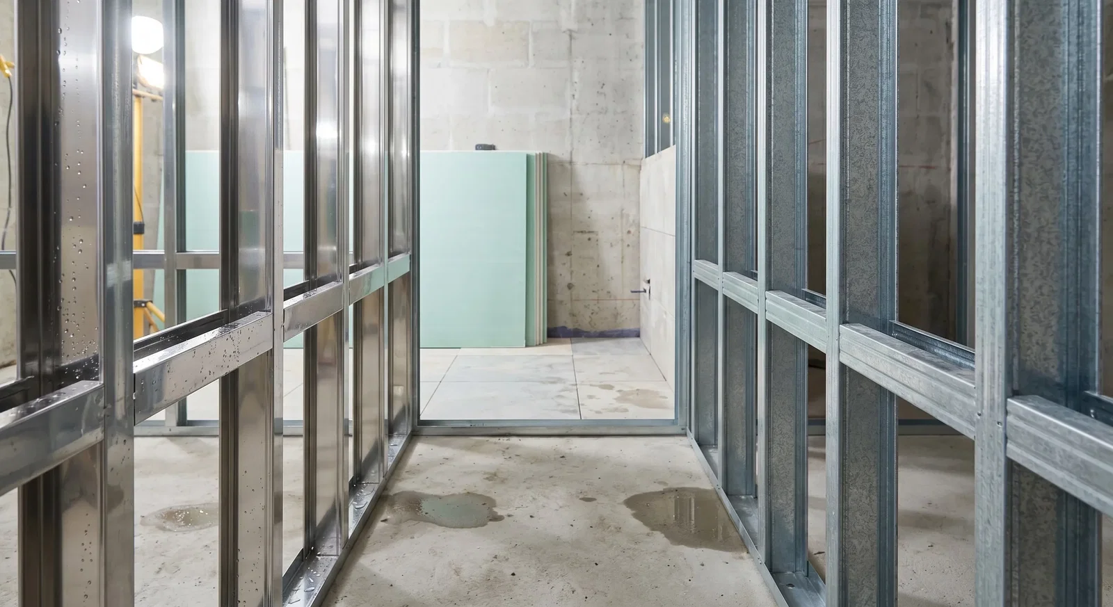 Which should be preferred for stainless steel and galvanized profiles in wet volumes?